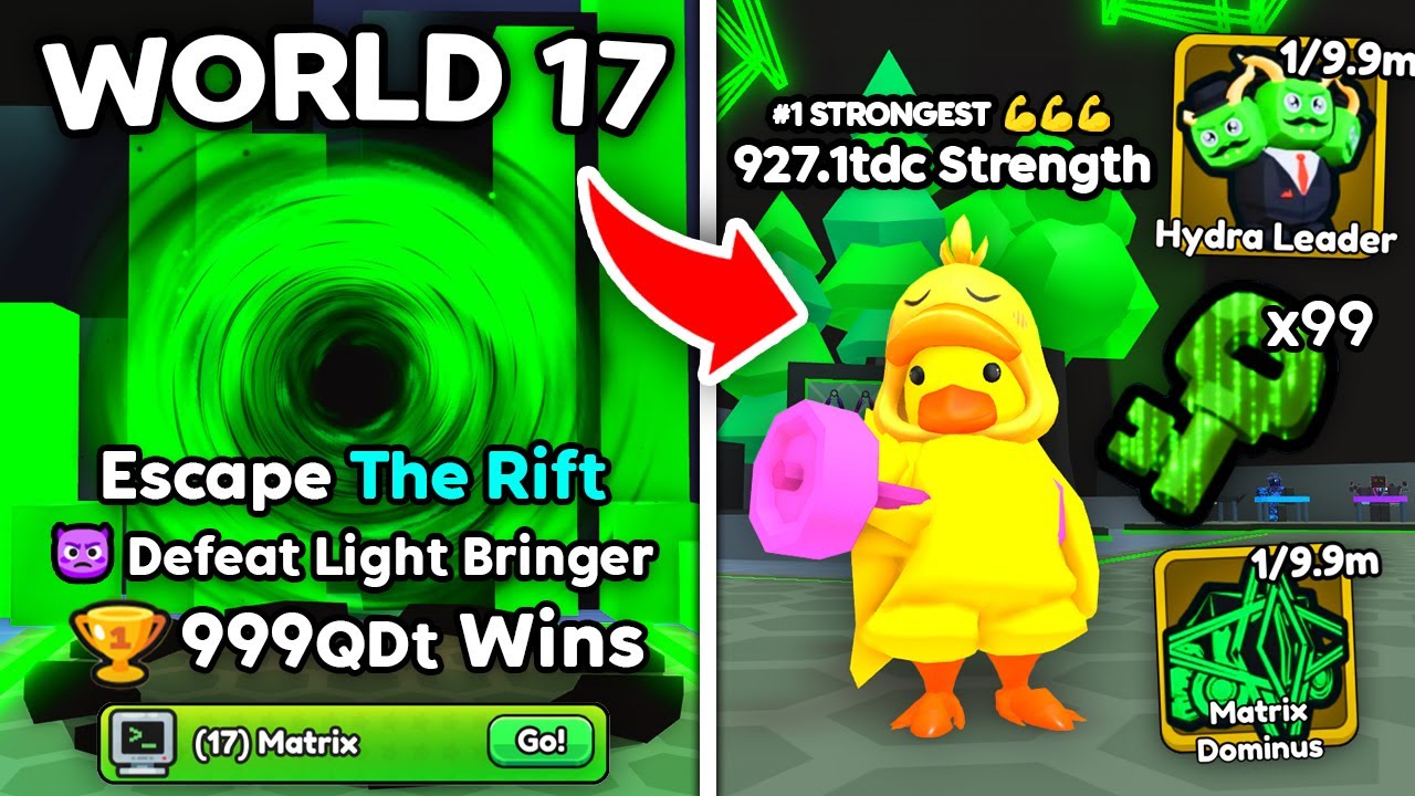 I Unlocked New MATRIX World 17 in Arm Wrestle Simulator!