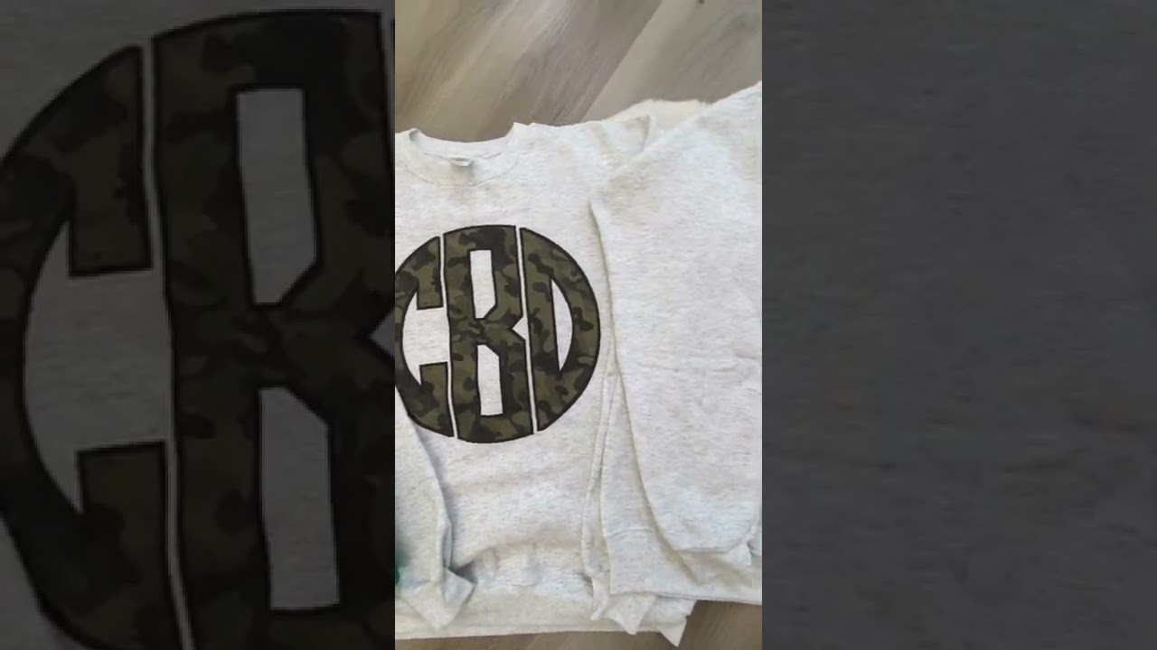 Monogrammed Camo Sweatshirts