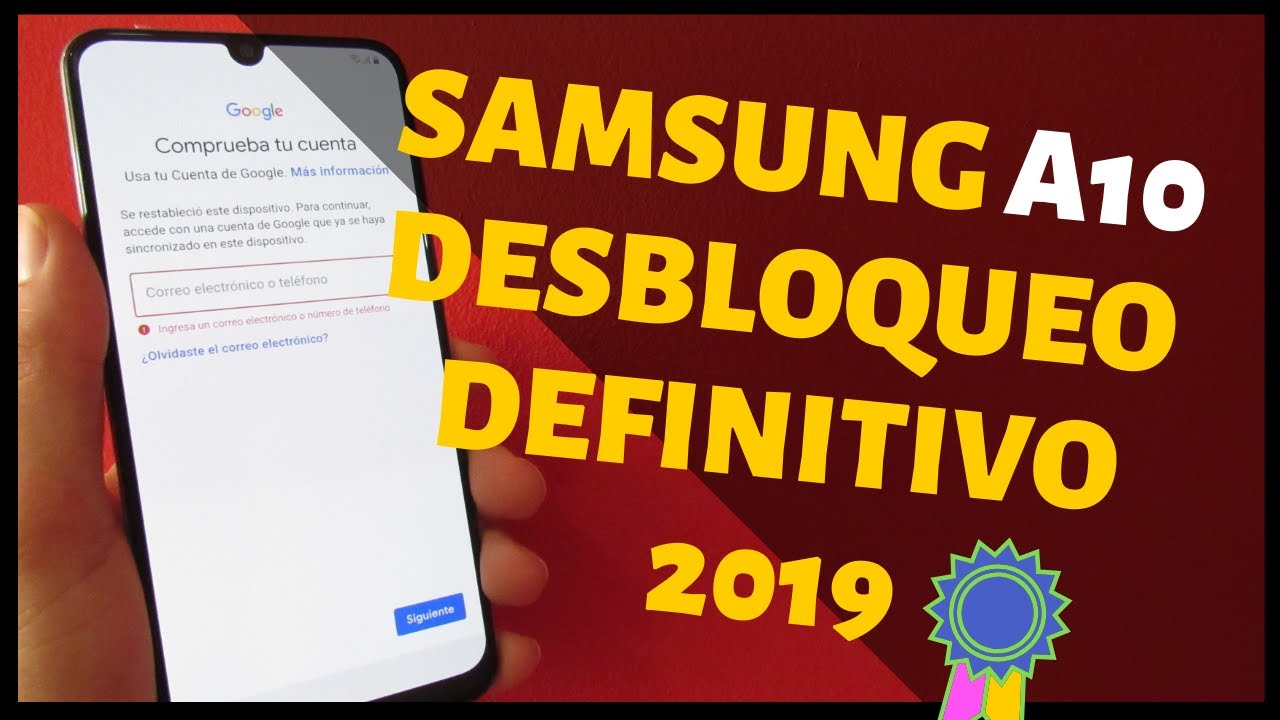 📱quitar cuenta de google samsung galaxy a10 sin pc