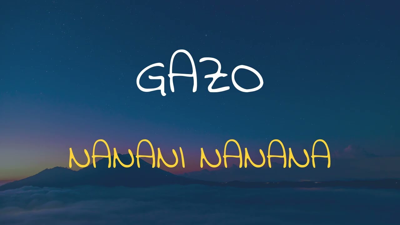 🎧 GAZO - NANANI NANANA (SLOWED & REVERB)