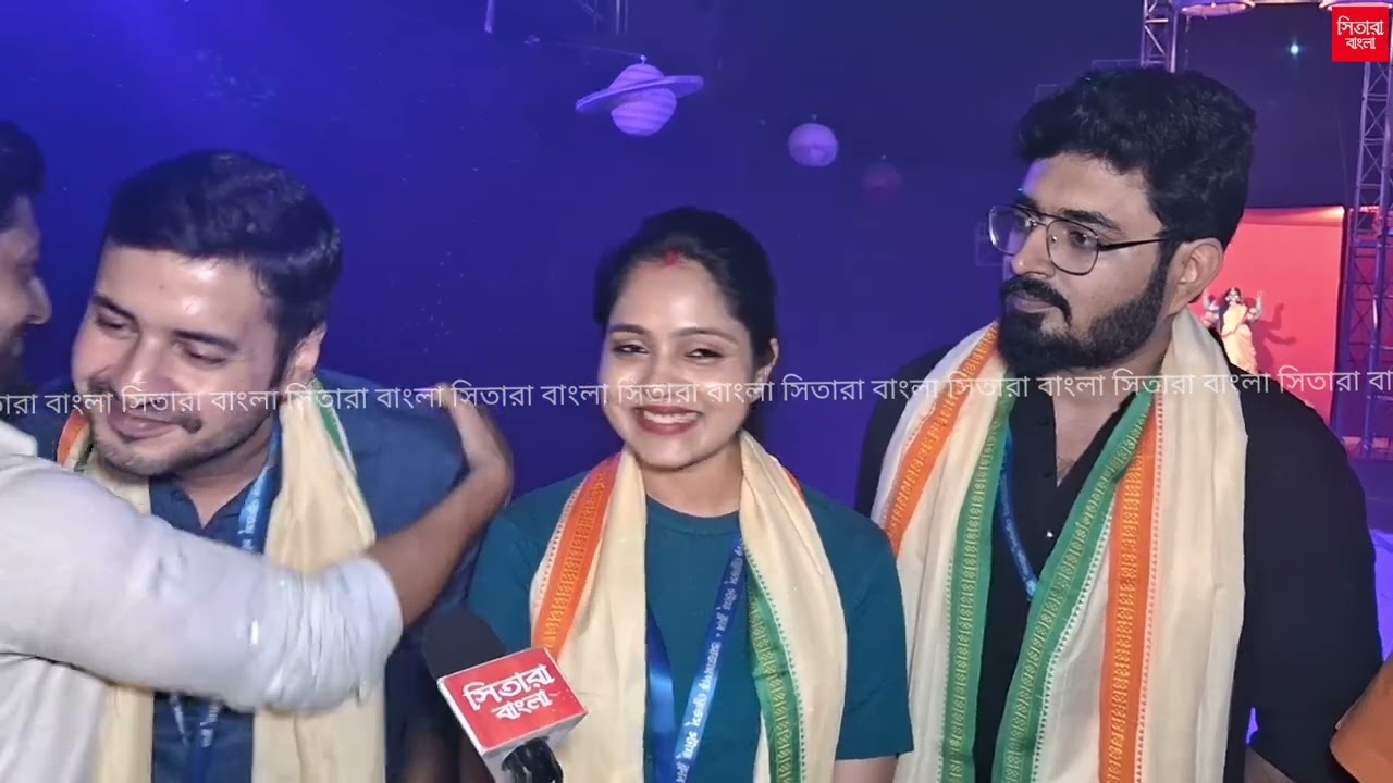 কালী পূজার উদ্বোধনে বিশ্বরূপ নীল পৃথা ও অমিতাভ।।