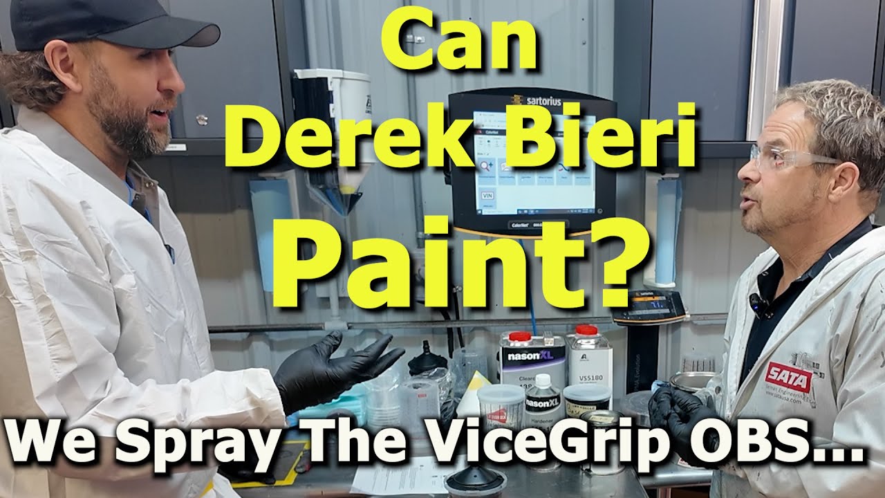Can Derek Bieri Paint? We put him on the spot in my booth!