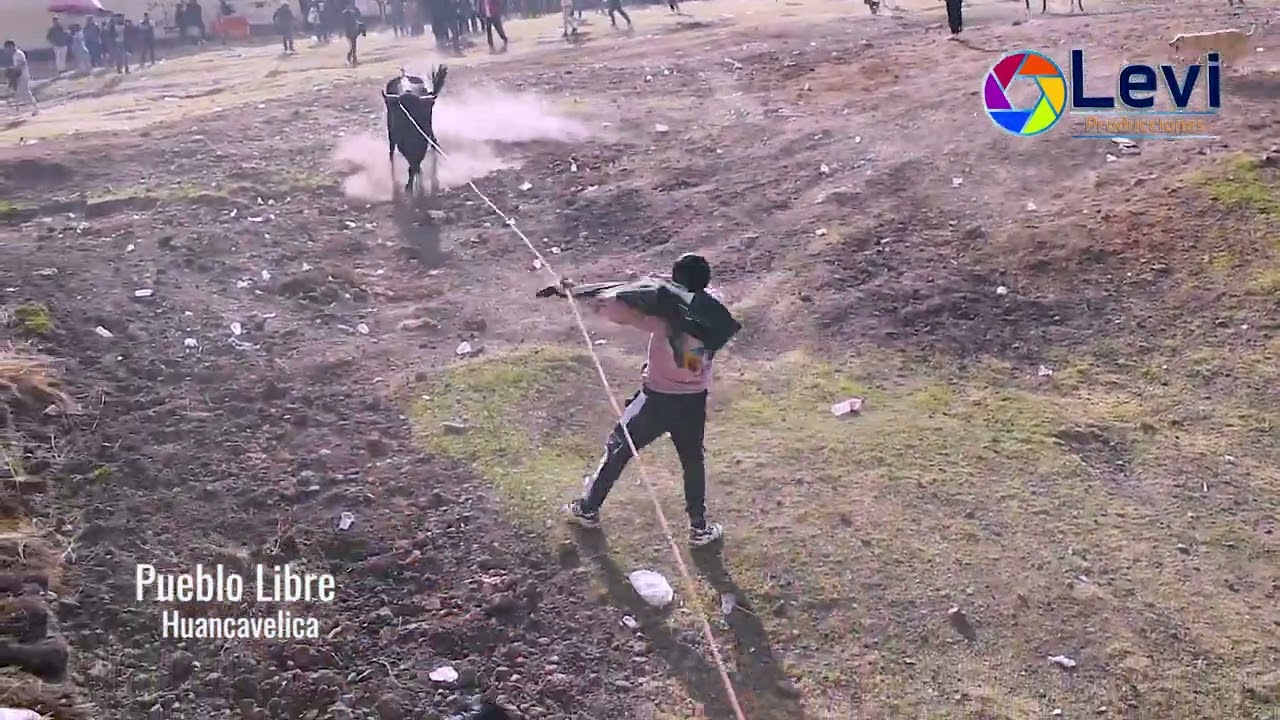 Tradicional Toro Chutay en Pueblo Libre Huancavelica