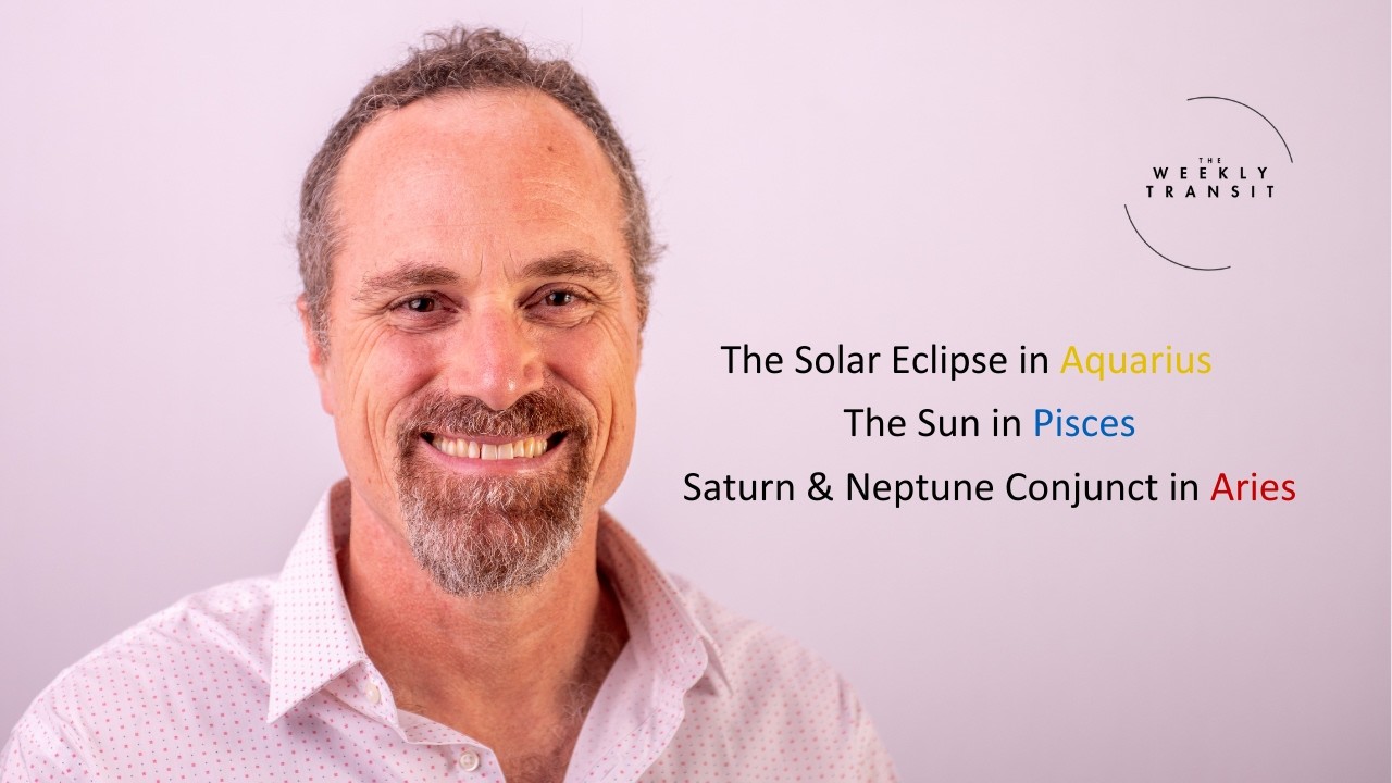 New Moon Solar Eclipse in Aquarius, the Sun in Pisces, and Saturn Conjunct Neptune in Aries