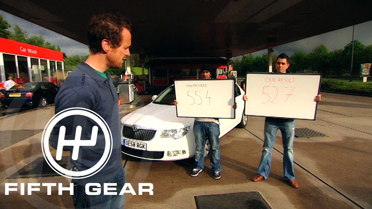 Fifth Gear: Fuel Economy Test (Manufactures Fuel Guarantee) #TBT