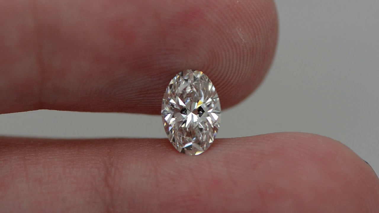 Loose Oval Cut Lab Grown Diamond 1.02 Carat G/VS2