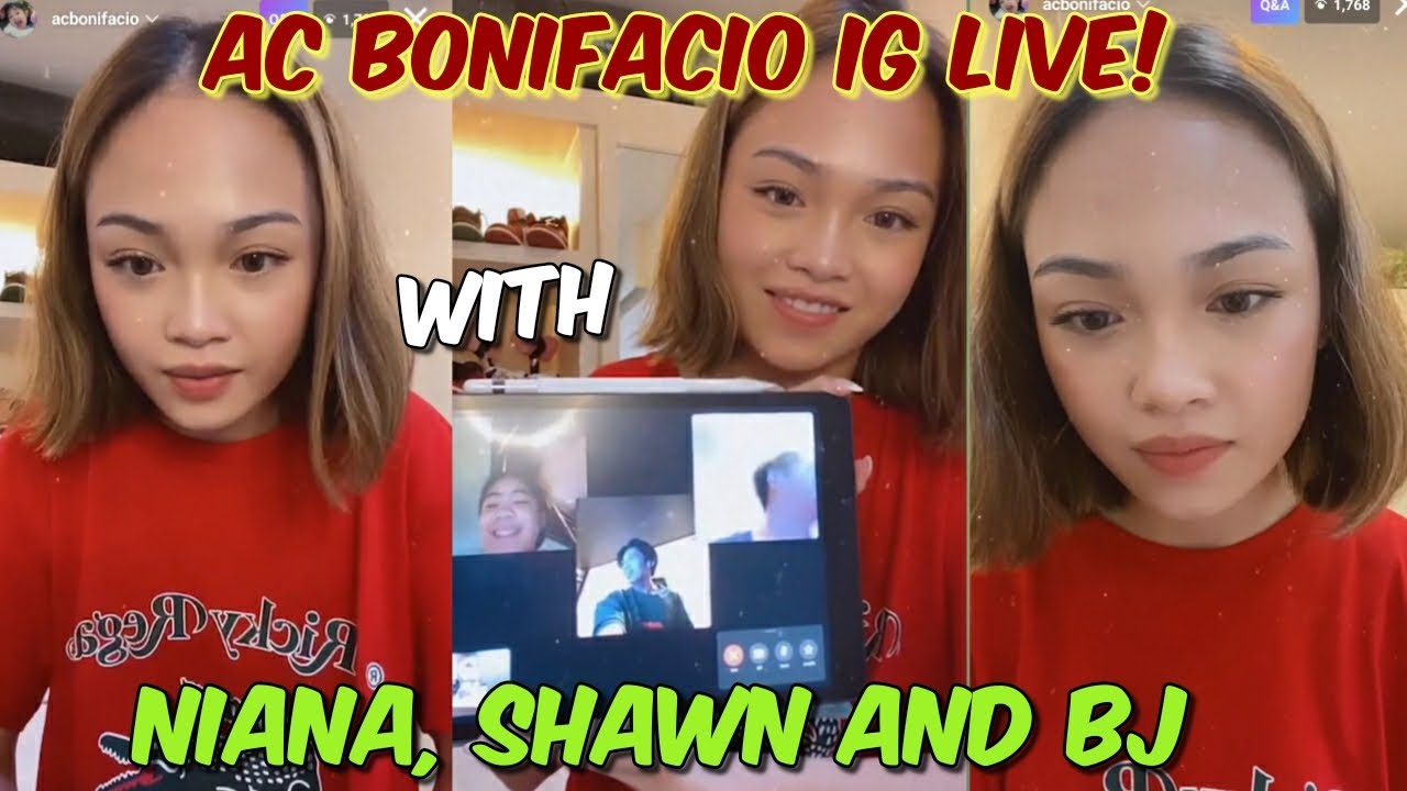 AC BONIFACIO IG LIVE WITH NIANA, SHAWN AND BJ
