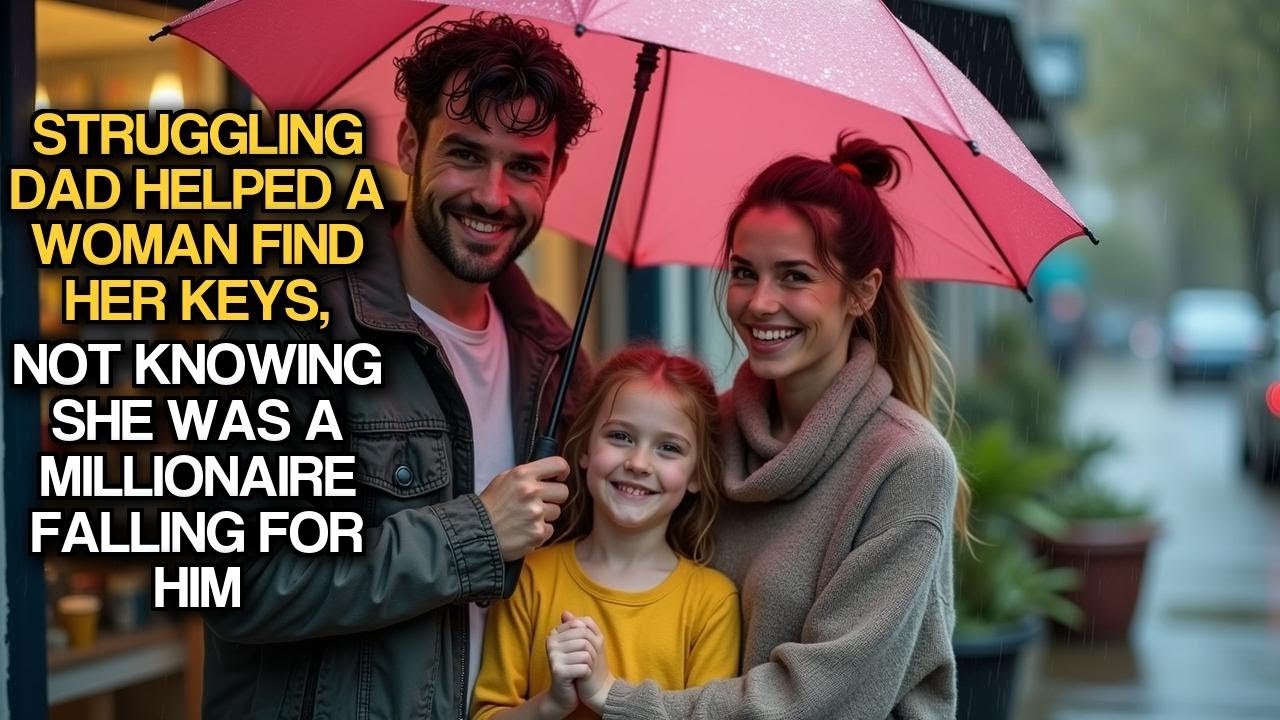 Struggling Dad Helped A Woman Find Her Keys, Not Knowing She Was A Millionaire Falling For Him