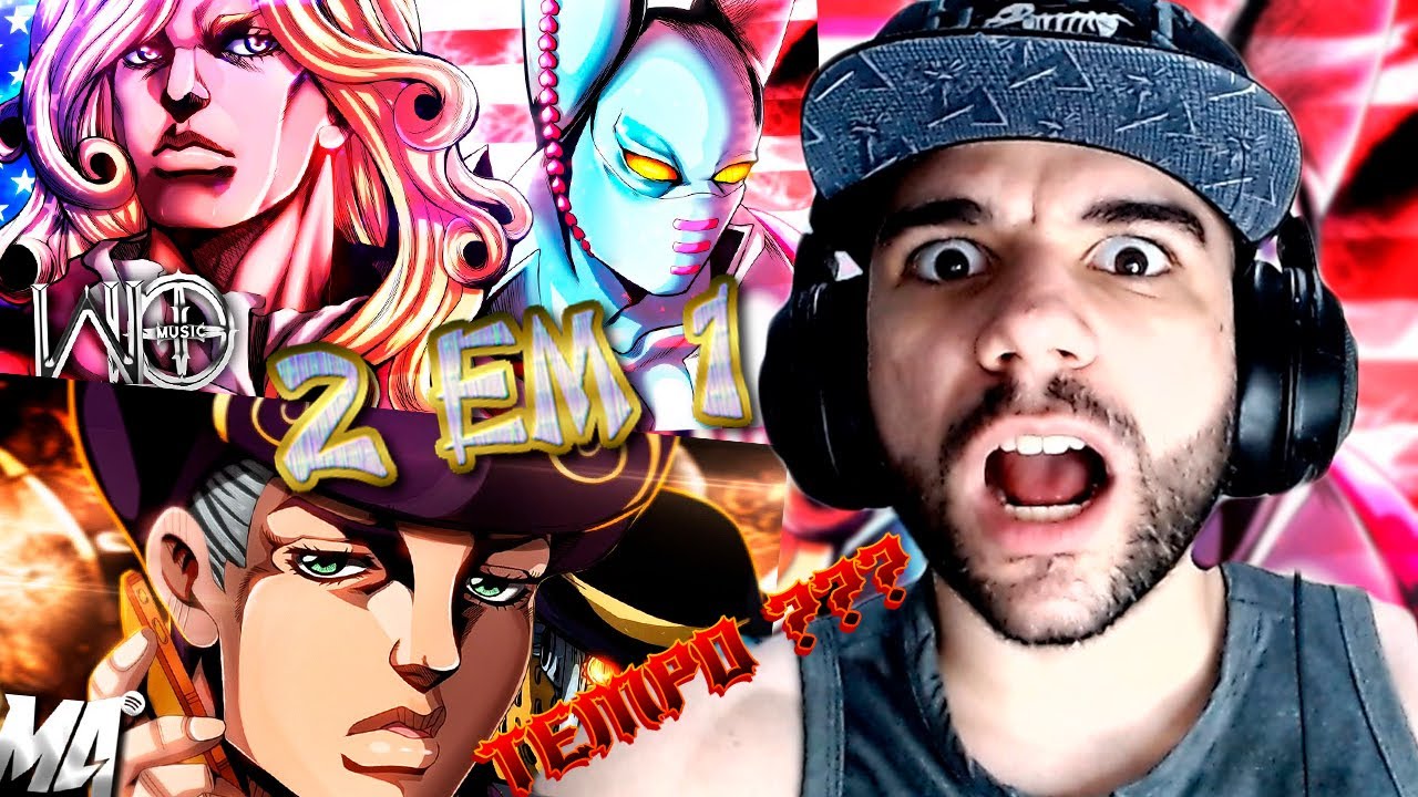 REACT - 2 EM 1 -  RAP  Funny Valentine Jojo's Bizzarre Adventure (WLO) RAP TOORU (M4RKIN)