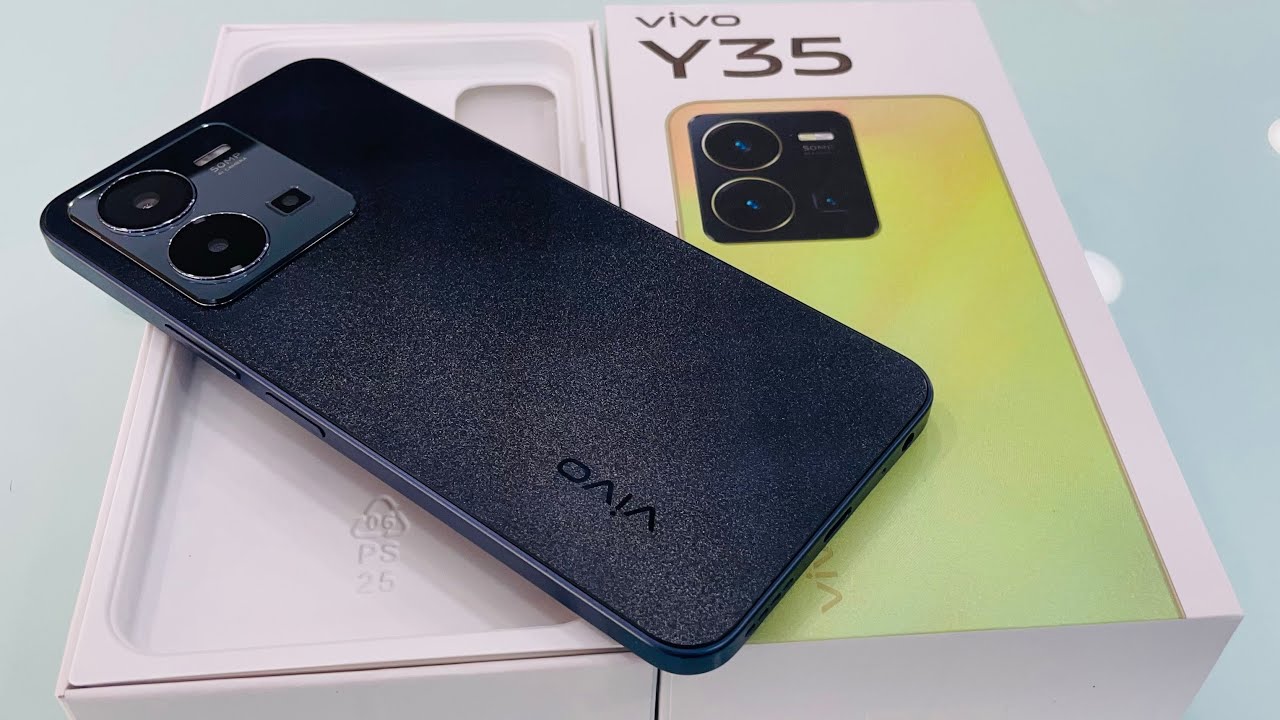 vivo Y35 Agate Black Unboxing, First Look & Review 🔥!! Vivo Y35 Price, Specifications & Many More