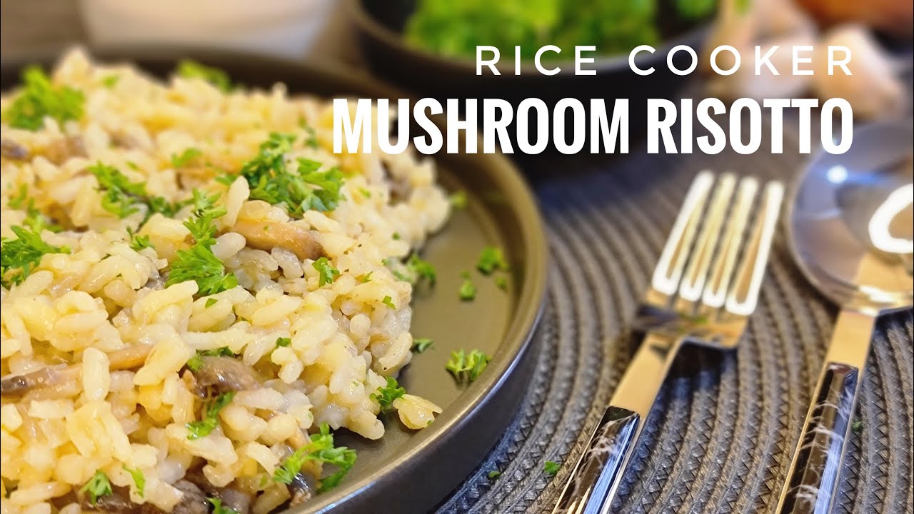 Easy way to cook Mushroom Risotto in a Rice Cooker #mushroomrisotto #risottorecipe #risotto #italian