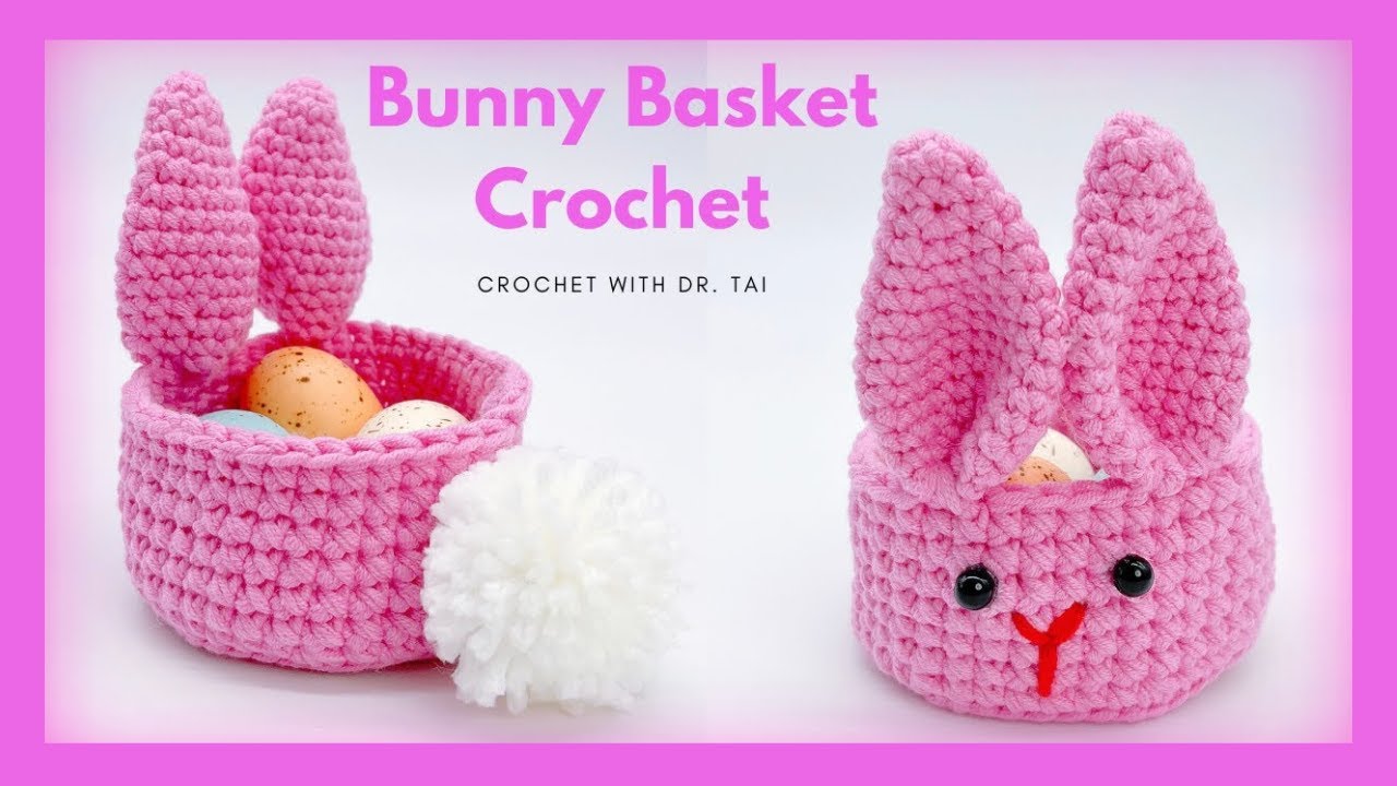 【EP90】 TRY IT!!! Crochet Easter Egg Basket | Bunny Basket Crochet | DIY
