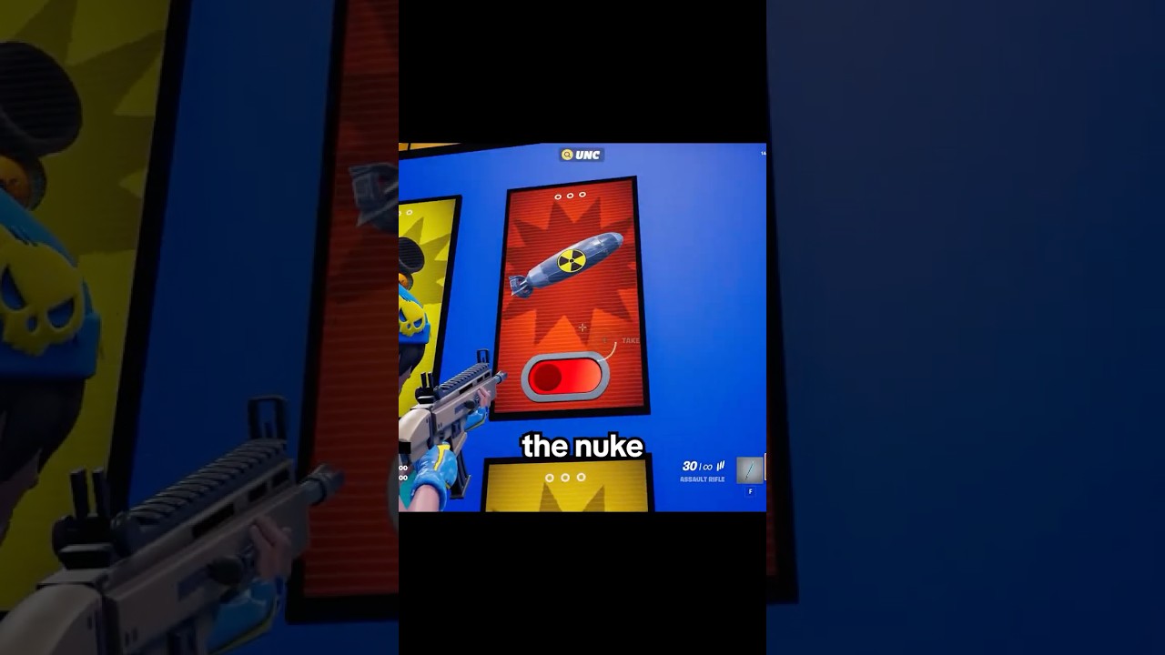 I LEAKED THE SECRET NUKE IN SUPER PIT!!​ #unc #unchained #fortnite #fortnitemaps #epicgames #nuke