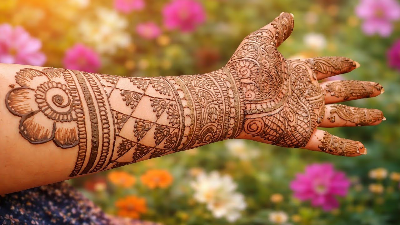 Beautiful Bridal Mehndi Design For Beginners ❤️❤️ Easy Bridal Mehndi💖💖