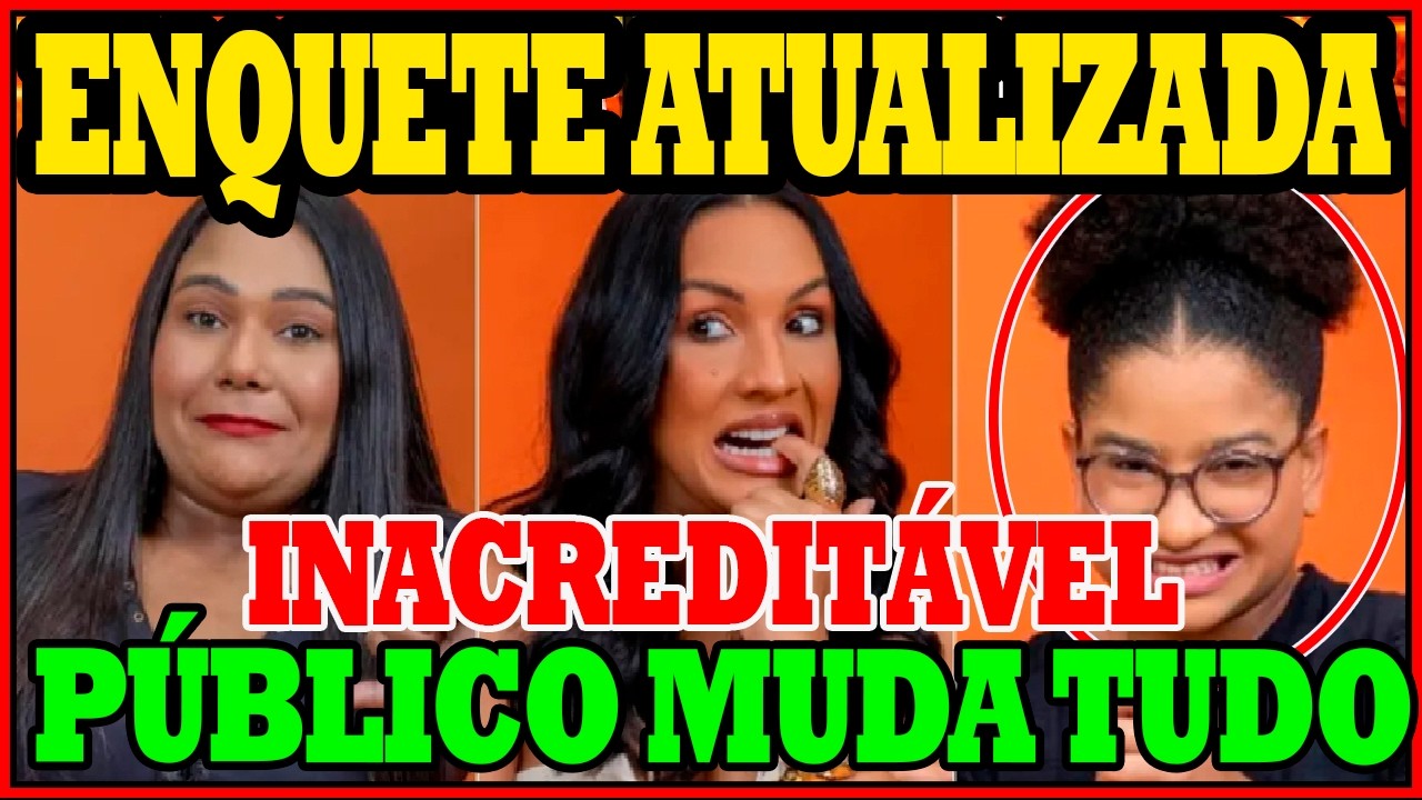 BBB 2026: ENQUETE ATUALIZADA aponta QUEM SAI DO BBB26 PARED&Atilde;O CHAIANE, MAXIANE OU MILENA