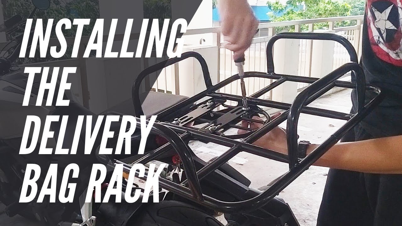 Food Delivery Bag Rack for Motorcycle/Scooter Installation Guide