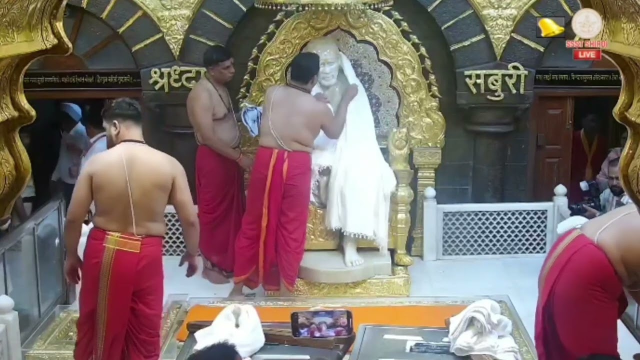 GURU PURNIMA SPECIAL THURSDAY SHIRDI SAI BABA LIVE MANGAL SNAAN AARTI DARSHAN TODAY