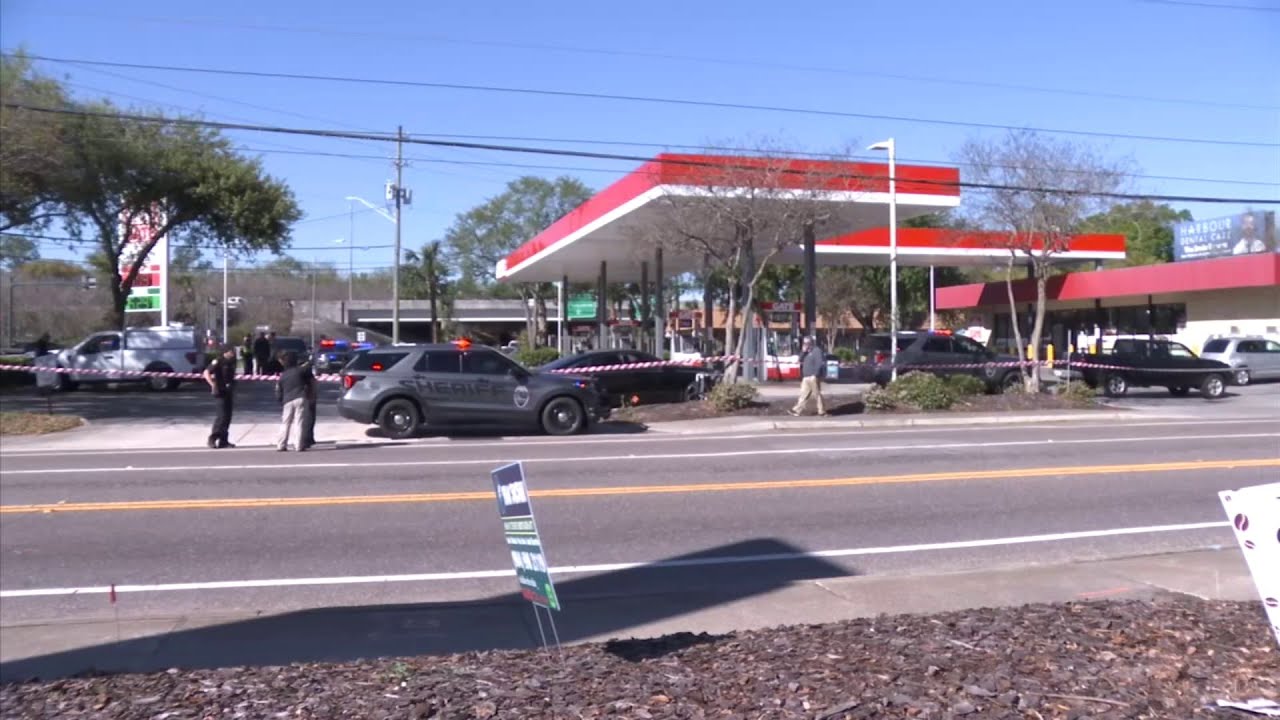 Scene of JSO officer-involved shooting at Gate gas station on Bowden Road