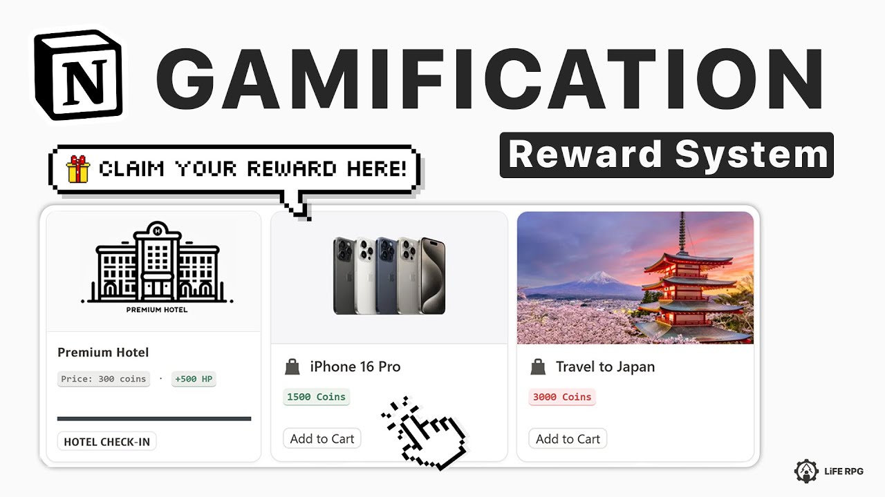 How to set up your Gamification Notion Template with Reward System & Marketplace