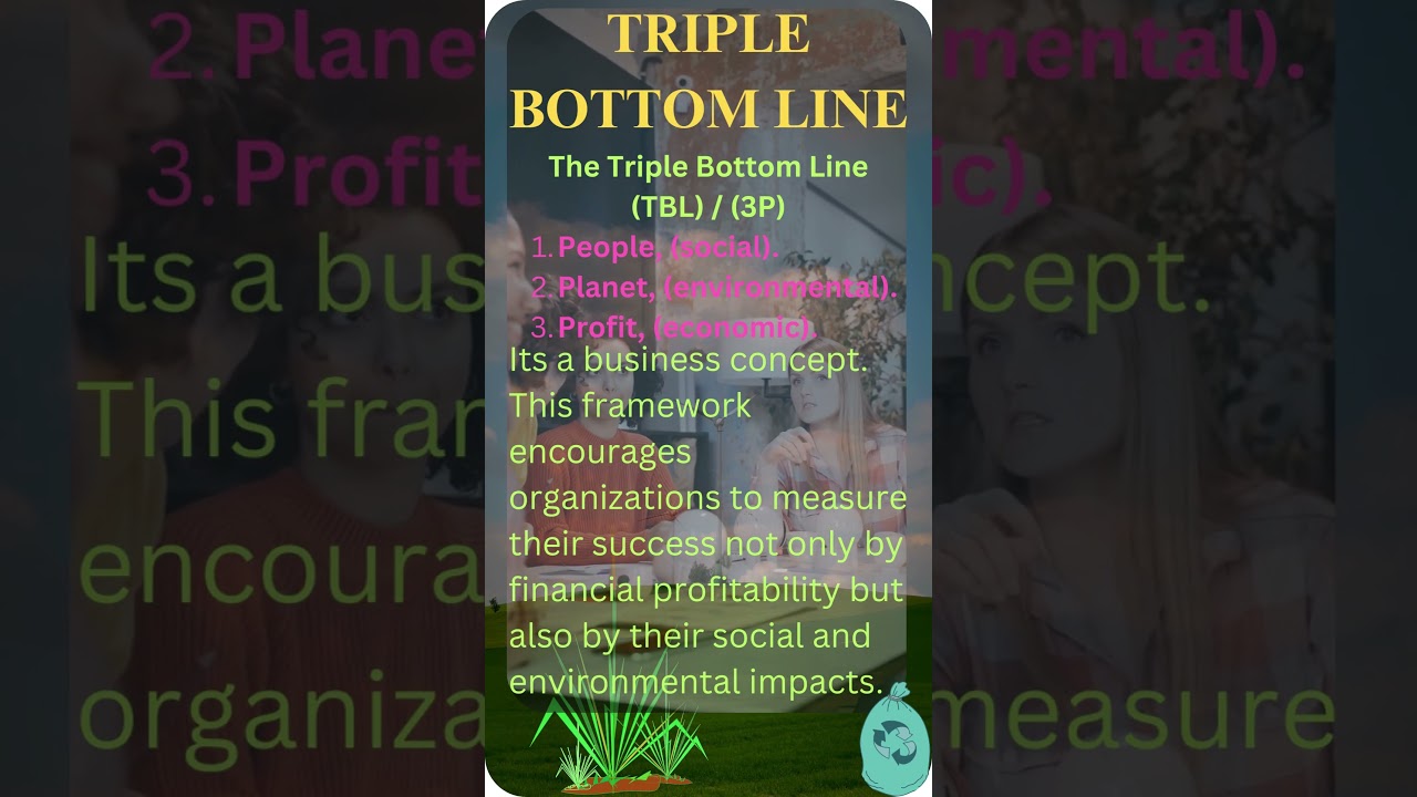 What is Triple Bottom Line_3Ps_People Planet Profit_TBL_three Ps and its Details In Sustainability?