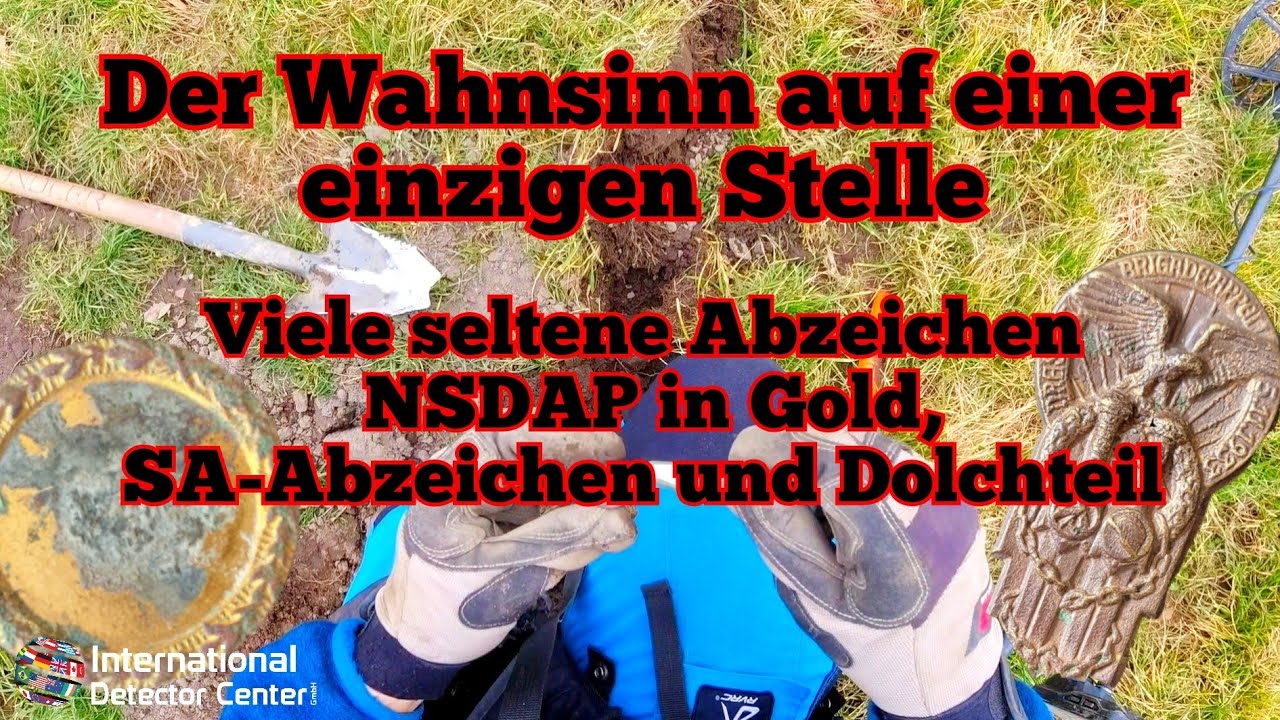 SA-Dolch Teil und Abzeichen, Abzeichen, Abzeichen... Krasse Runde beim Sondeln❗️Metaldetecting