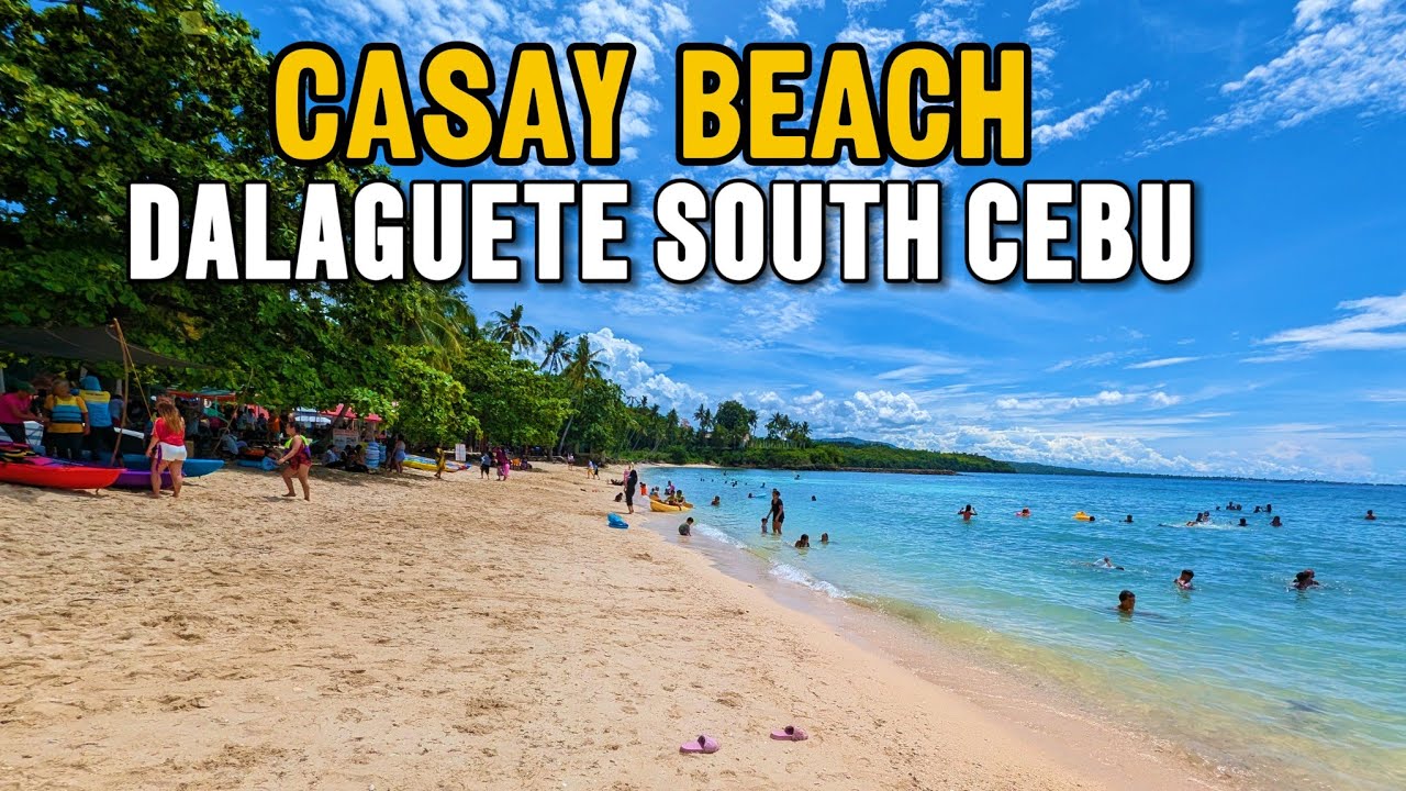 THE WHITE SANDY BEACH IN SOUTH CEBU. CASAY BEACH | DALAGUETE. Walking tour