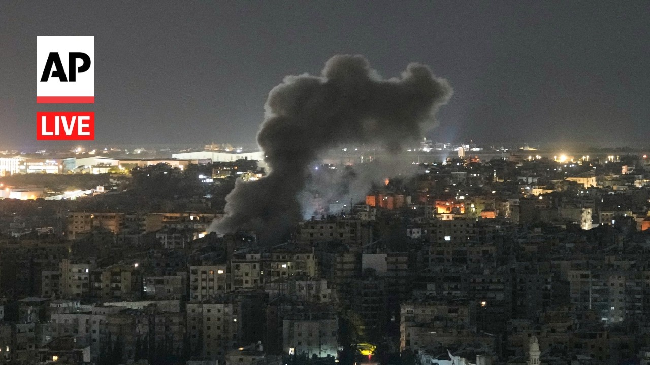 LIVE: Beirut and southern Lebanon skyline as Israel strikes the country