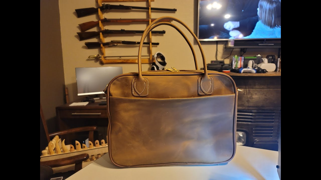 Making a Laptop Bag with Maker's Leather Supply