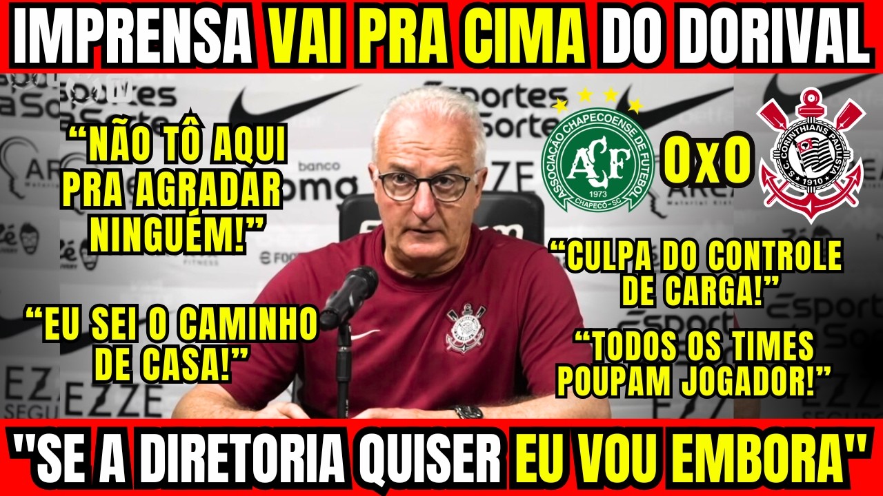 🚨 DORIVAL É PRESSIONADO E NÃO FICA CALADO COM CRÍTICAS DOS JORNALISTAS EM COLETIVA