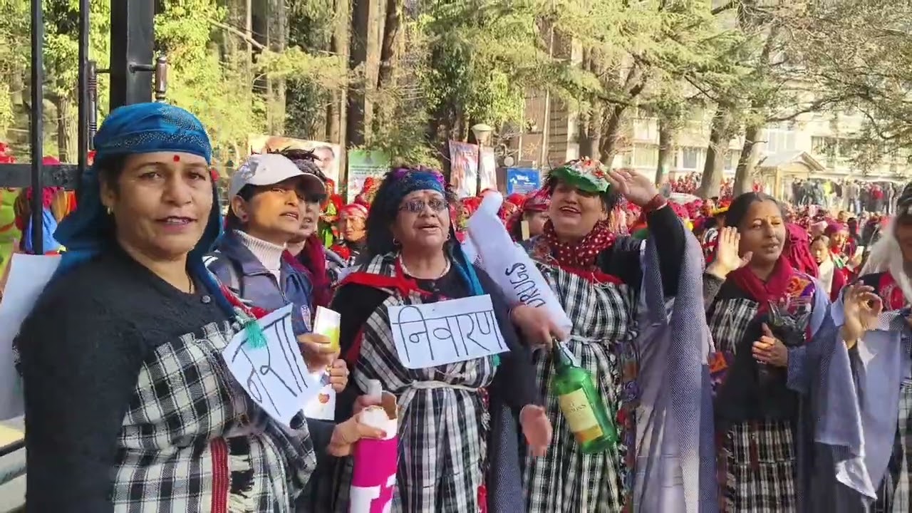 Mahila Mandal Nagar ne prastuti kiya नशे को भगाने के लिए शानदार गीत
