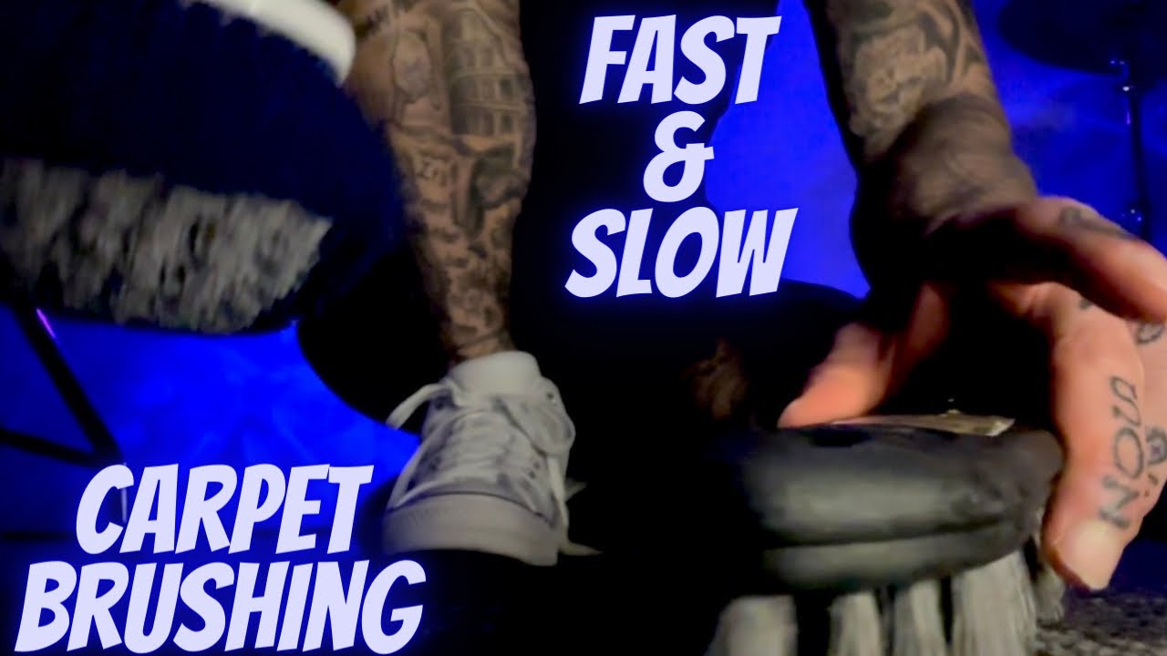 ASMR | Fast & Slow Carpet Brushing
