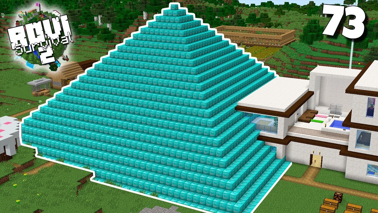 &iexcl;&iexcl; PIR&Aacute;MIDE DE DIAMANTES GIGANTE !! | Rovi Survival Minecraft 2 | Episodio 73
