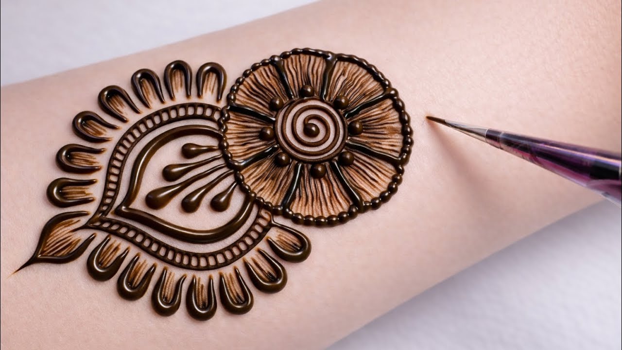 Easy & Beautiful Floral Mehndi Design | Simple Arabic Mehndi for Beginners