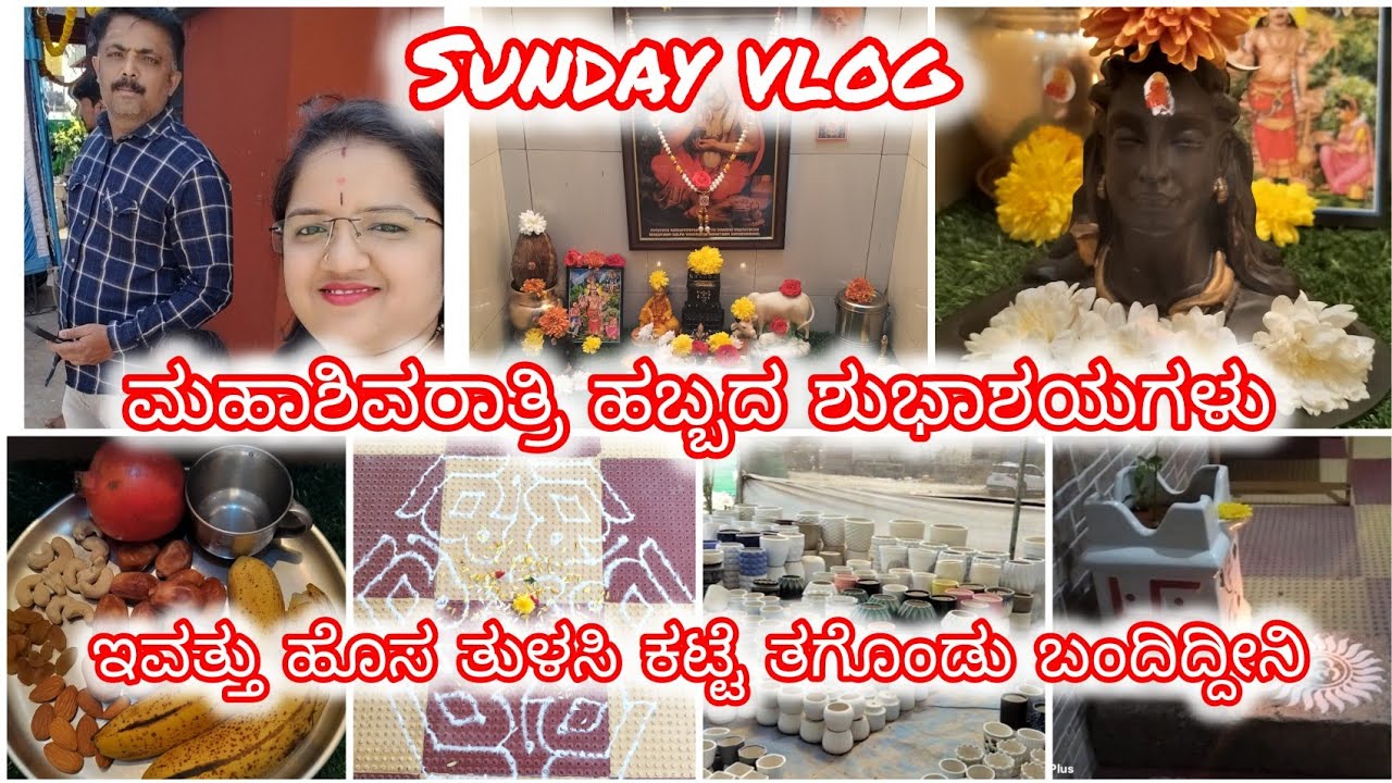 ಎಲ್ಲರಿಗೂ ಮಹಾಶಿವರಾತ್ರಿ ಹಬ್ಬದ ಹಾರ್ದಿಕ ಶುಭಾಶಯಗಳು #kannada #vlog 