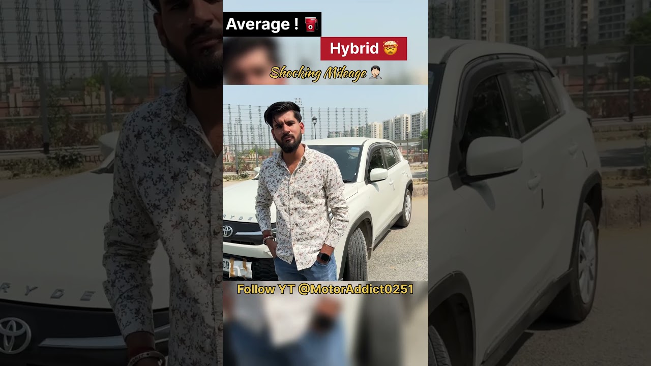 Toyota Hyryder Hybrid Real Mileage! ⚡ Owner&rsquo;s Honest Review! 🚗 #shorts