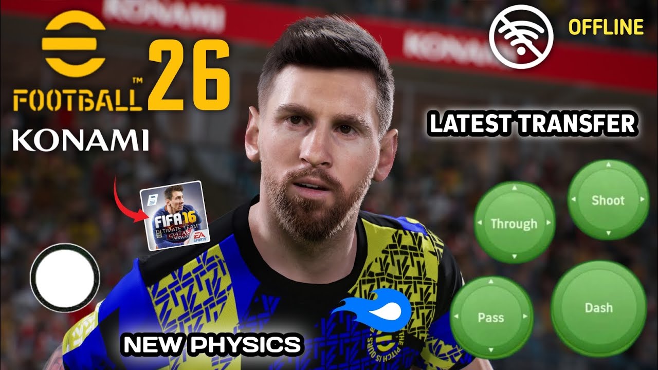 FIFA 16 MOBILE MOD eFOOTBALL ANDROID APK OBB DATA OFFLINE MEDIAFIRE