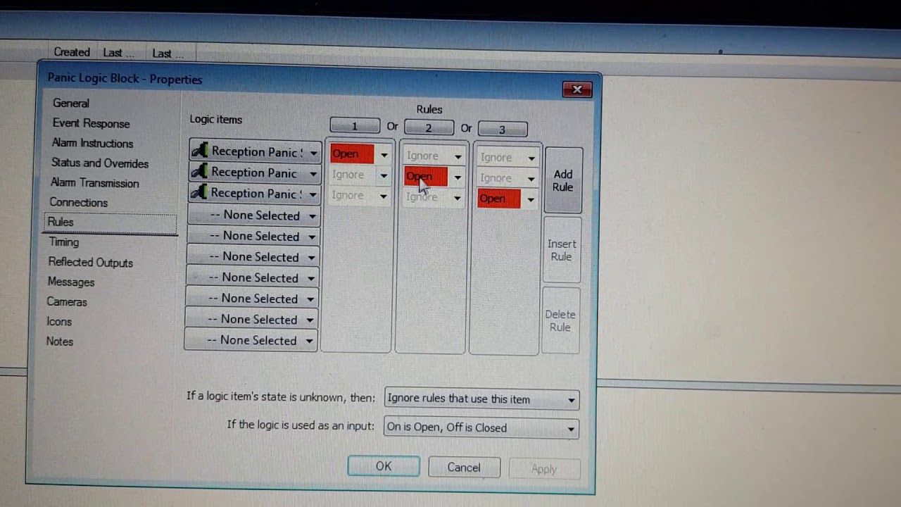 Create new Logic blocks in Gallagher Command Center Software.
