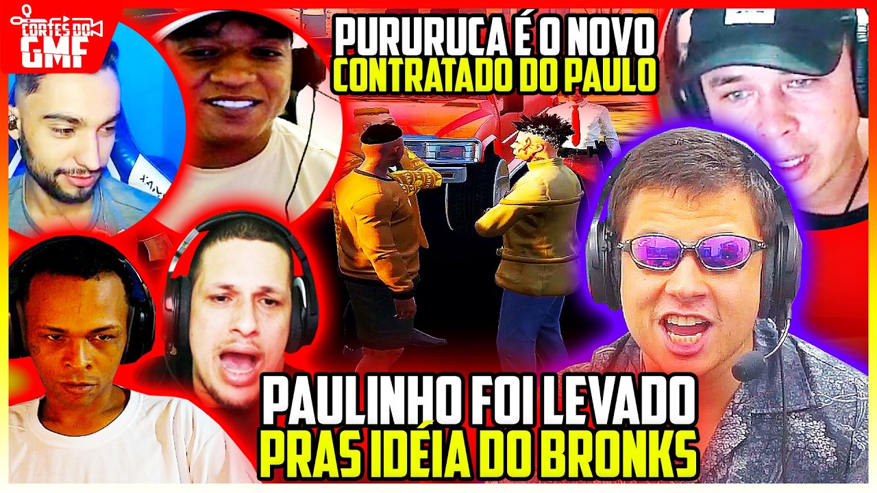 MUITA TR3TA😱 PAULINHO O LOKO contratou PURURUCA E FOI PRAS IDEIA DO BRONKS na CAPITAL CITY GTA RP