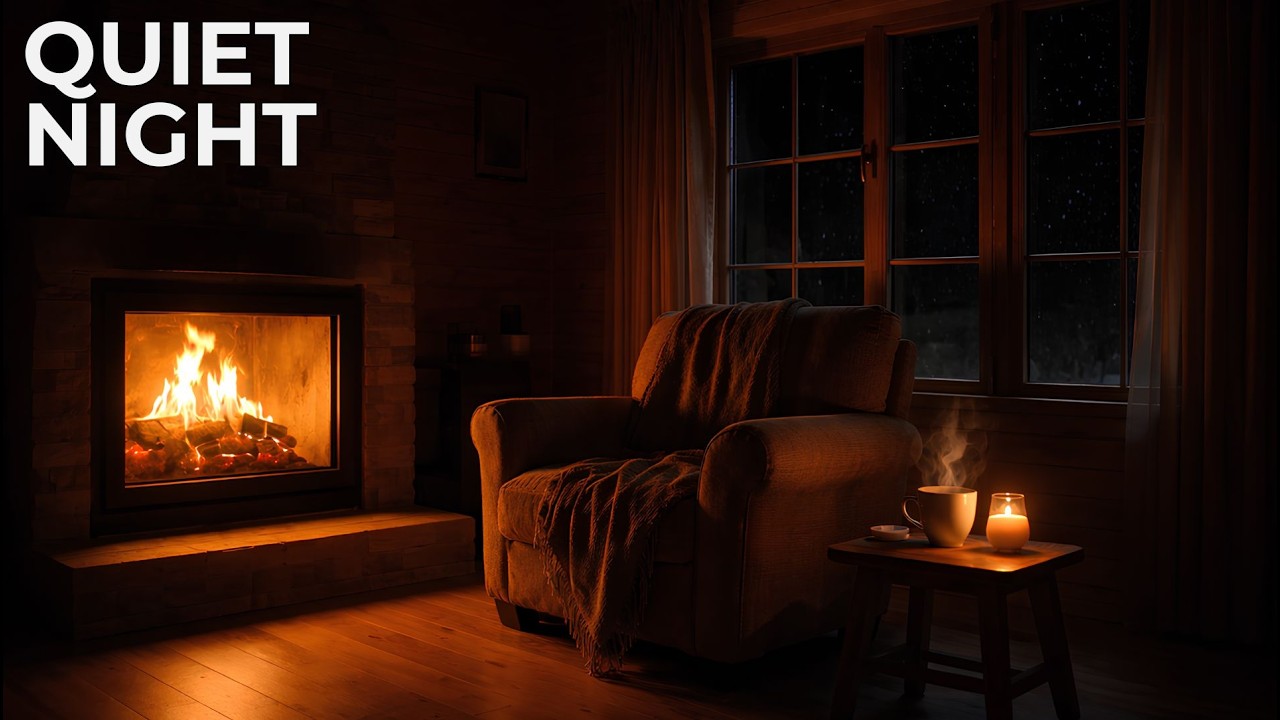 You Won’t Stay Awake Here… Cozy Fireplace & Piano Sleep Ambience🔥