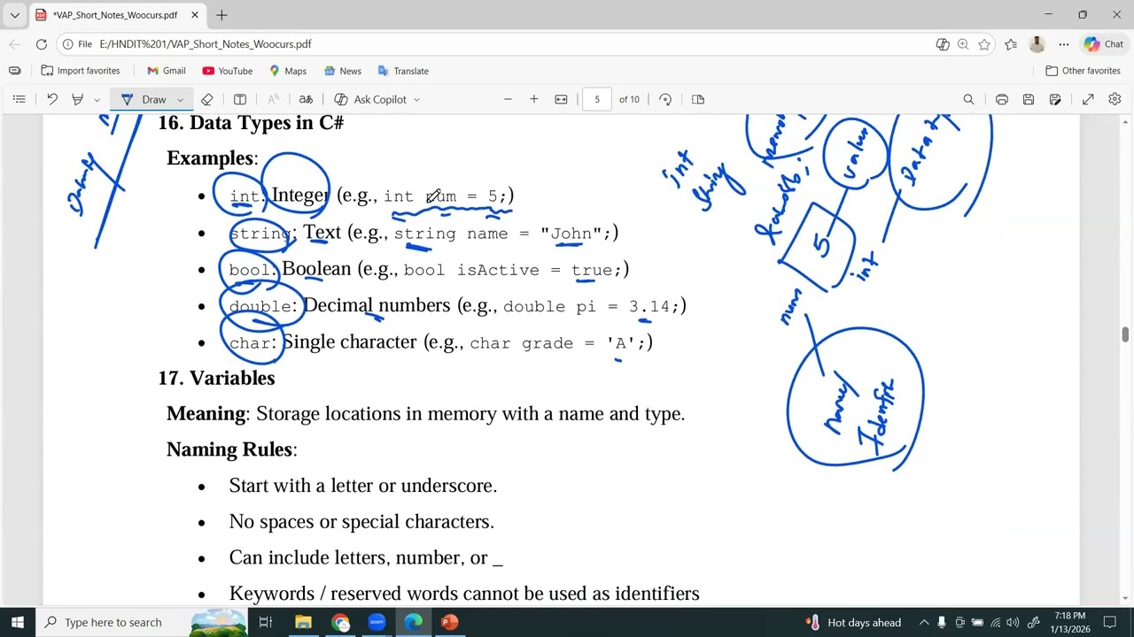 VAP - C# Basics & Operators | Day 14 | 1st Year 1st Semester | HNDIT | Woocurs Academy | WoocursLK