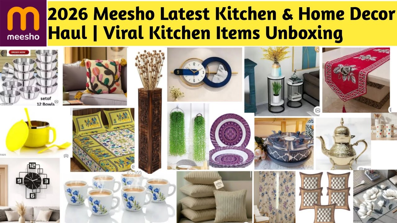 2026 Meesho Latest Kitchen & Home Decor Haul | Meesho Viral Kitchen Items Unboxing | #meesho #sale 
