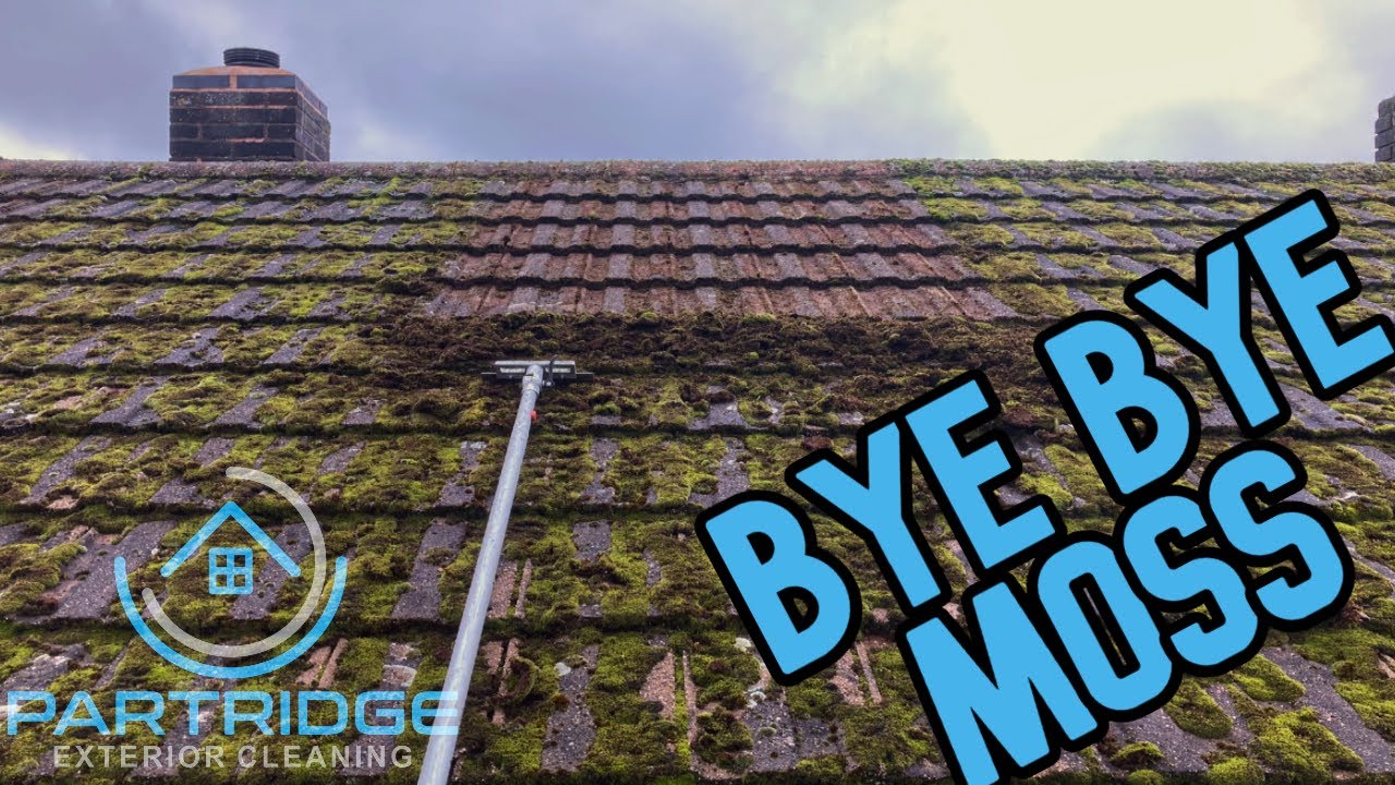 ROOF CLEANING OFF LADDERS?! // Partridge Exterior Cleaning
