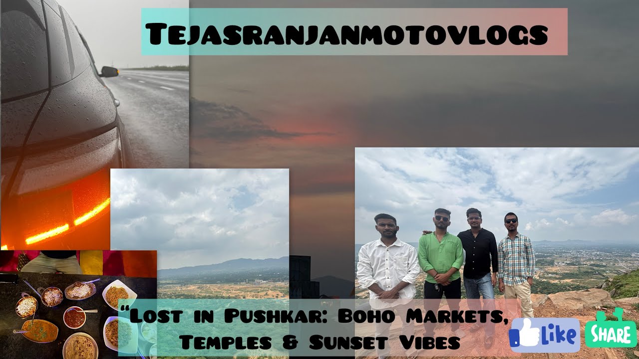 “Lost in Pushkar: Boho Markets, Temples & Sunset Vibes” 🏔️🥀#Pushkar #PushkarDiaries #creta #bhai 