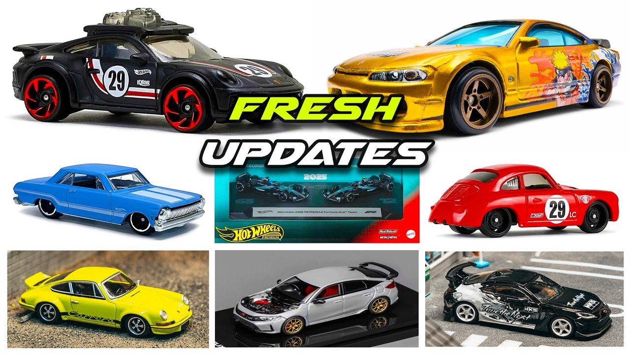 Витрина - HW X Naruto: Nissan Silvia S15, Porsche 911 Rallye, Chevy II, Ferrari SP3 Daytona и дру...