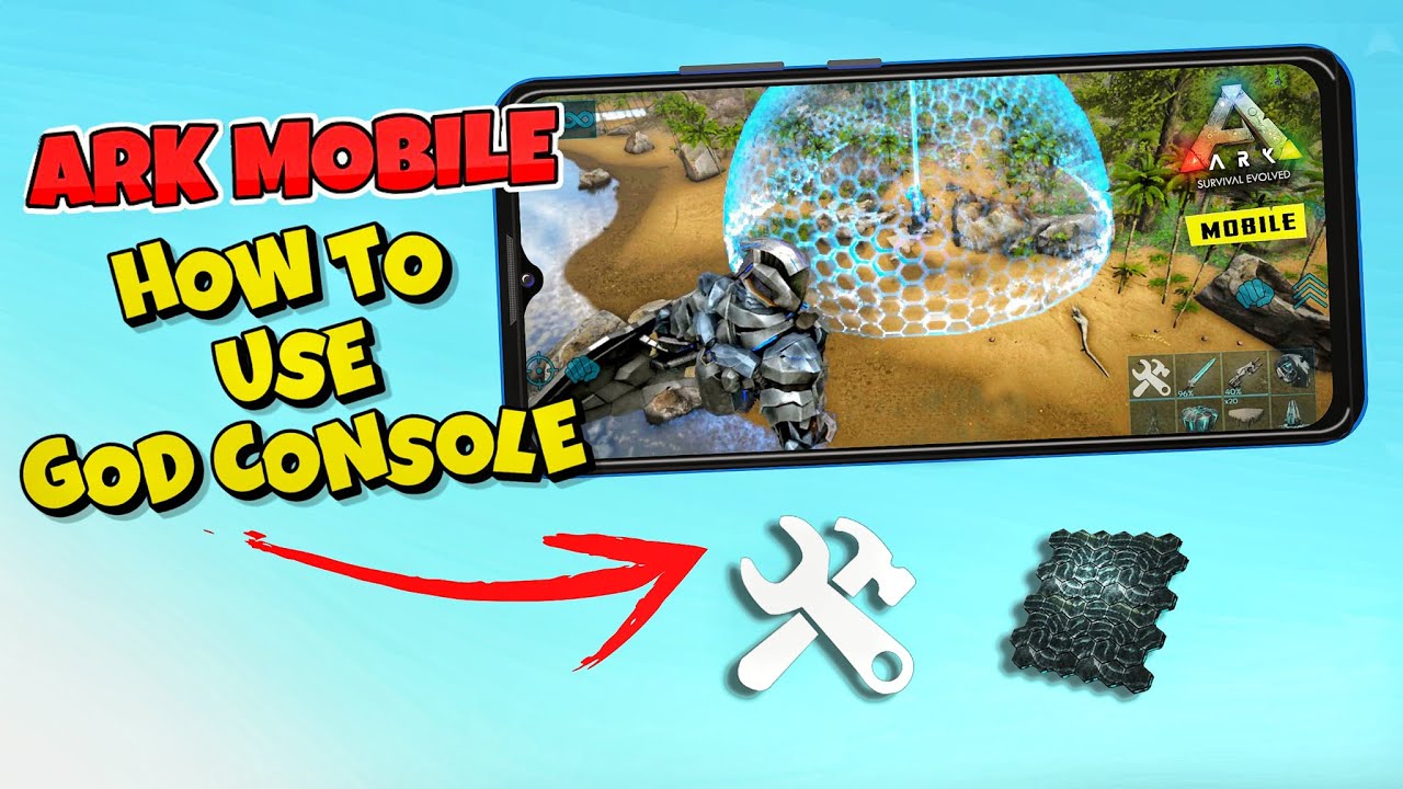 How To Use God Console In ARK Mobile Revamp Full Tutorial 🔥🔥 : ARK Ultimate Mobile Edition