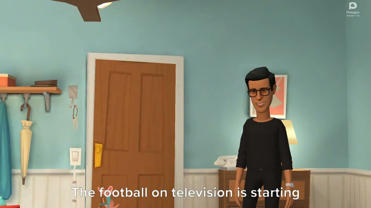 Lou gets grounded during watching football