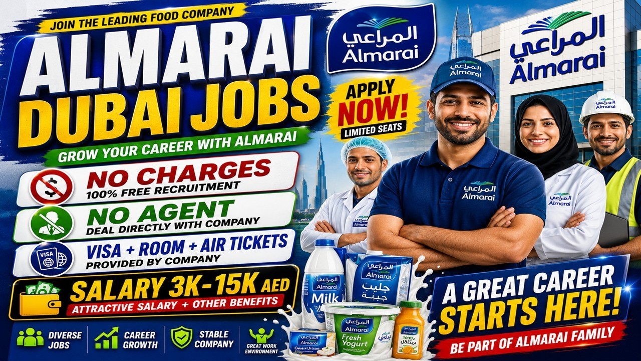 Almarai Hiring Now In Dubai & Saudi Arabia | Free Jobs, Good Salary