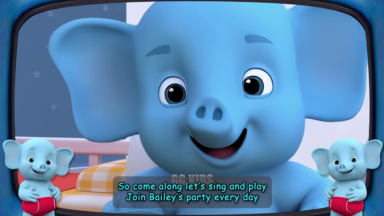 Word Party Bailey the Blue Elephant Song