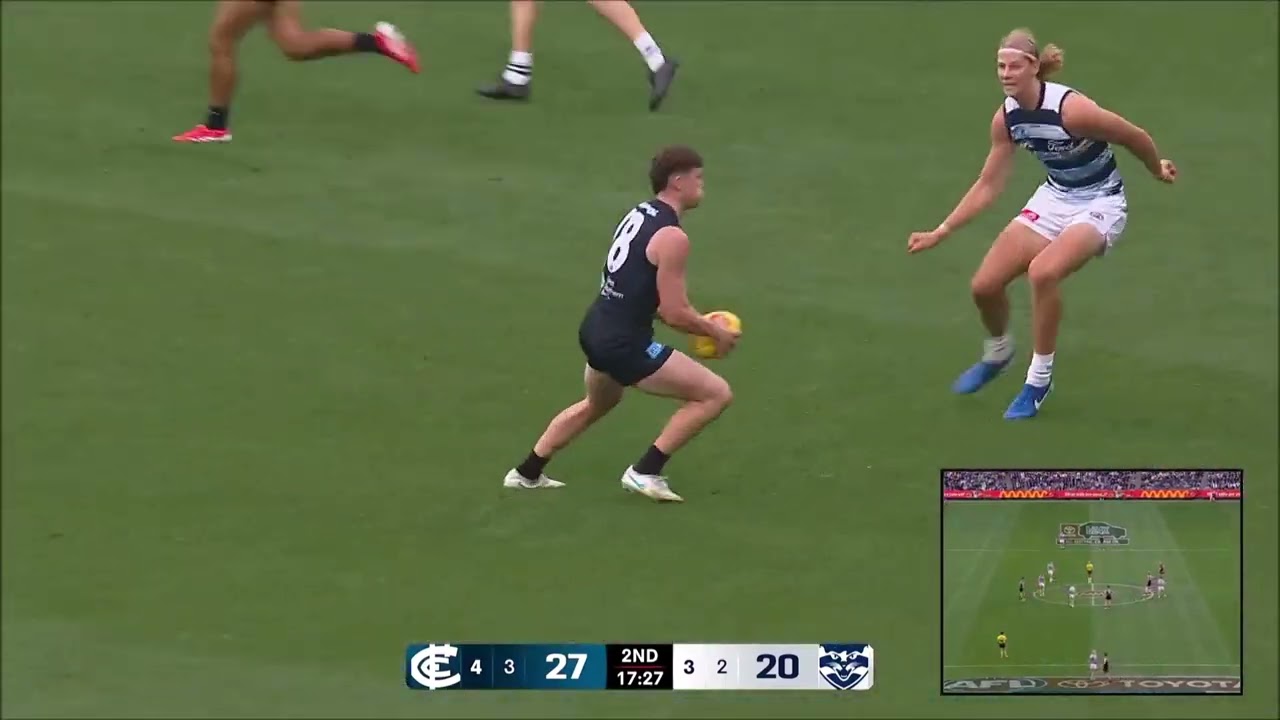 Elijah Hollands - AFL 2025 Round 7 Highlights - Carlton vs Geelong Cats