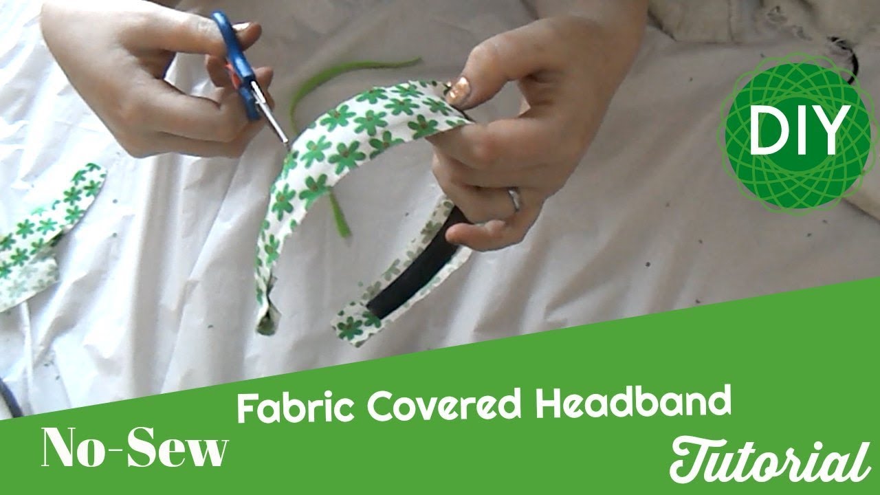 HOW TO - Fabric Covered Headband Tutorial DIY - EASY NO SEW